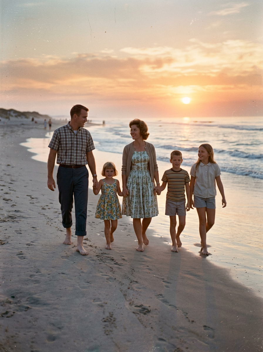 Seaside Sunset template preview